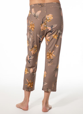 SHORT STORIES 622024 7/8-Hose driftwood/print (47% Baumwolle, 47% Modal, 6% Elasthan) XS