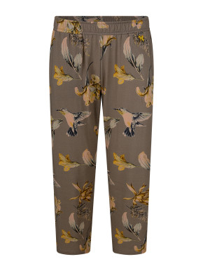 SHORT STORIES 622024 7/8-Hose driftwood/print (47% Baumwolle, 47% Modal, 6% Elasthan) L