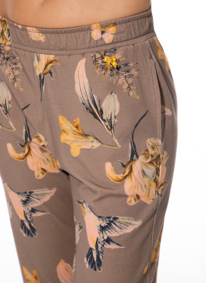 SHORT STORIES 622024 7/8-Hose driftwood/print (47% Baumwolle, 47% Modal, 6% Elasthan) L