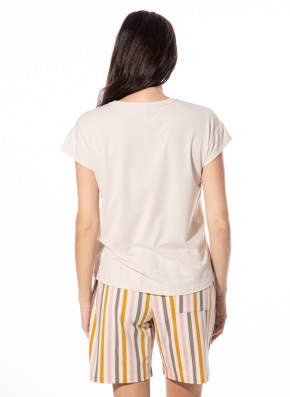 SHORT STORIES 622028 T-Shirt pink whisper/print (47% Baumwolle, 47% Modal, 6% Elasthan) L