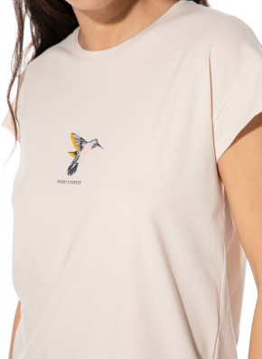 SHORT STORIES 622028 T-Shirt pink whisper/print (47% Baumwolle, 47% Modal, 6% Elasthan) M