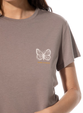 SHORT STORIES 622036 T-Shirt drift wood (47% Baumwolle, 47% Modal, 6% Elasthan) S