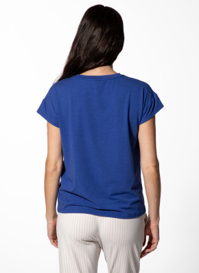 SHORT STORIES 622064 T-Shirt ultramarine (47% Baumwolle, 47% Modal, 6% Elasthan) M