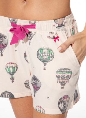 SHORT STORIES 622069 Shorts vanilla cream/print (47% Baumwolle, 47% Modal, 6% Elasthan) XL