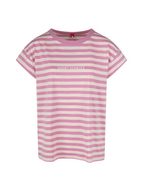 SHORT STORIES 622097 Ringelshirt rose shadow (100% Baumwolle) S