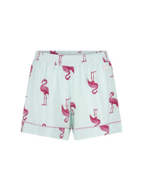 SHORT STORIES 622105 Shorts fair aqua/flamingo print (47% Baumwolle, 47% Modal, 6% Elasthan) L