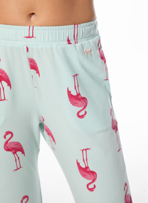 SHORT STORIES 622106 7/8-Hose fair aqua/flamingo print (47% Baumwolle, 47% Modal, 6% Elasthan) M