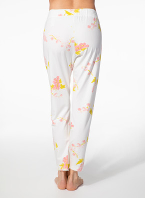 SHORT STORIES 622152 Pants white pebble/print (47% Baumwolle, 47% Modal, 6% Elasthan) XS