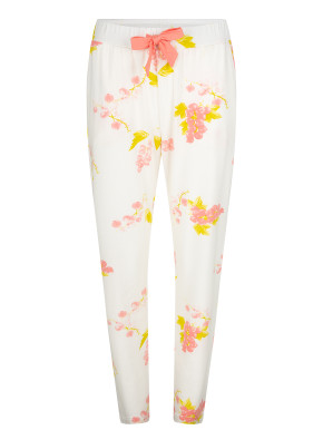SHORT STORIES 622152 Pants white pebble/print (47% Baumwolle, 47% Modal, 6% Elasthan) S