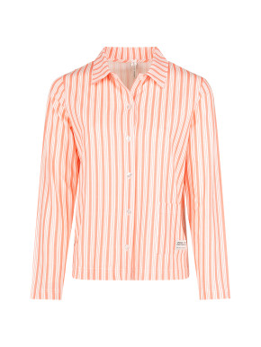 SHORT STORIES 622157 Shirt peachy stripes (95% Baumwolle, 5% Elasthan) XS