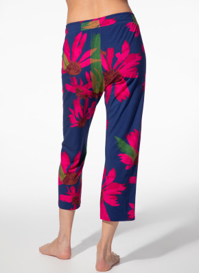 SHORT STORIES 622173 7/8 Pants blue sea/print (47% Baumwolle, 47% Modal, 6% Elasthan) S