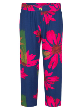 SHORT STORIES 622173 7/8 Pants blue sea/print (47% Baumwolle, 47% Modal, 6% Elasthan) S