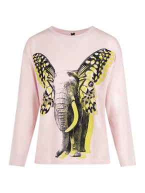 SHORT STORIES 622192 Langarm-Shirt perle/print (47% Baumwolle, 47% Modal, 6% Elasthan) XL