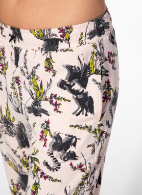 SHORT STORIES 622193 Pants perle/print (47% Baumwolle, 47% Modal, 6% Elasthan) XS