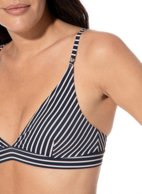 SHORT STORIES 650578 Bikini Triangle Top neptun/stripes (73% Polyamid, 27% Elasthan) XS