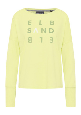 ELBSAND Ingiara Longsleeve sunny lime (50% Baumwolle, 50% Polyester) XS