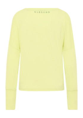 ELBSAND Ingiara Longsleeve sunny lime (50% Baumwolle, 50% Polyester) XS