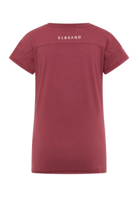 ELBSAND Ragne T-Shirt ruby (50% Baumwolle, 50% Polyester) M