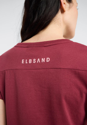 ELBSAND Ragne T-Shirt ruby (50% Baumwolle, 50% Polyester) M