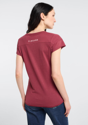 ELBSAND Ragne T-Shirt ruby (50% Baumwolle, 50% Polyester) M