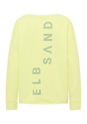 ELBSAND Riane Sweatshirt sunny lime (95% Baumwolle, 5% Elasthan) M