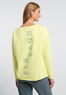 ELBSAND Riane Sweatshirt sunny lime (95% Baumwolle, 5% Elasthan) S
