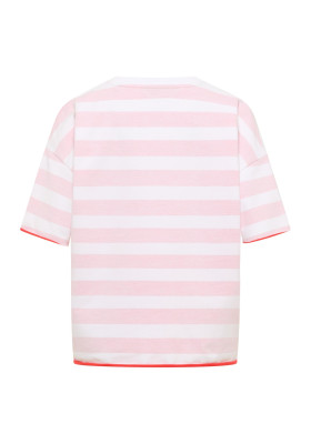 ELBSAND Gry T-Shirt grenadine/bright white stripes (95% Baumwolle, 5% Elasthan) XL