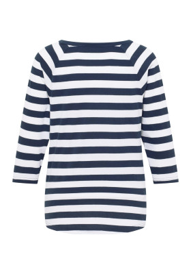ELBSAND Celin T-Shirt cloudwhite stripe (50% Baumwolle, 50% Polyester) L