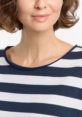 ELBSAND Luani T-Shirt coldwater/cloudwhite (50% Baumwolle, 50% Polyester) S