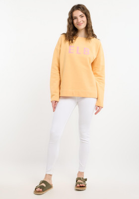 ELBSAND Arija Sweatshirt orange haze melange (67% Baumwolle, 33% Polyester) M