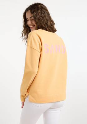 ELBSAND Arija Sweatshirt orange haze melange (67% Baumwolle, 33% Polyester) M
