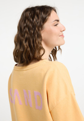 ELBSAND Arija Sweatshirt orange haze melange (67% Baumwolle, 33% Polyester) M