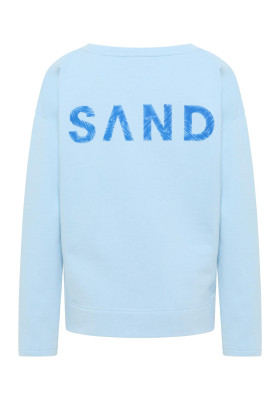 ELBSAND Arija Sweatshirt blue breeze melange (67% Baumwolle, 33% Polyester) S