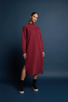 ELBSAND Roomi Sweatdress ruby (95% Baumwolle, 5% Elasthan) L