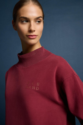 ELBSAND Roomi Sweatdress ruby (95% Baumwolle, 5% Elasthan) L