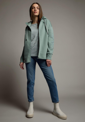 ELBSAND Mynthe Sweatjacket soft sage (100% Baumwolle) M