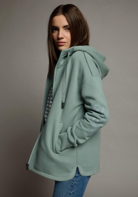 ELBSAND Mynthe Sweatjacket soft sage (100% Baumwolle) S