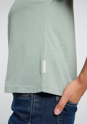 ELBSAND Liara T-Shirt soft sage mel. (50% Baumwolle, 50% Polyester) S