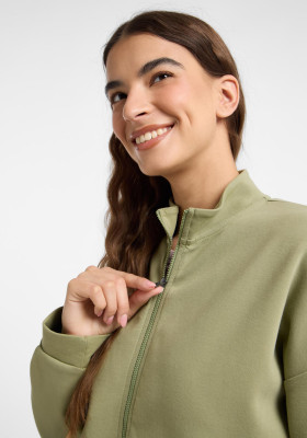 ELBSAND Jalma Jacket green leaf (82% Baumwolle - organic cotton, 14% Polyester, 4% Elasthan) L