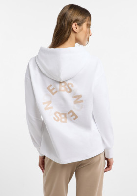 ELBSAND Ela Hoodie bright white (95% Baumwolle, 5% Elasthan) XL
