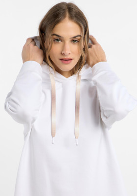 ELBSAND Ela Hoodie bright white (95% Baumwolle, 5% Elasthan) XS