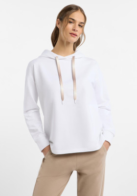 ELBSAND Ela Hoodie bright white (95% Baumwolle, 5% Elasthan) M