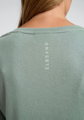 ELBSAND Santje Longsleeve soft sage (58% Baumwolle, 42% Modal) M