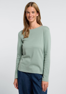 ELBSAND Santje Longsleeve soft sage (58% Baumwolle, 42% Modal) M