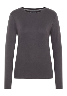 ELBSAND Santje Longsleeve charcoal (58% Baumwolle, 42% Modal) M