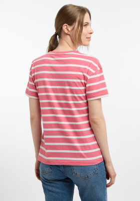 ELBSAND Uumi T-Shirt vintage rose+cloud white stripe (50% Baumwolle, 50% Polyester) M