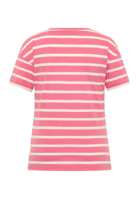 ELBSAND Uumi T-Shirt vintage rose+cloud white stripe (50% Baumwolle, 50% Polyester) L