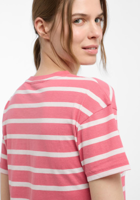 ELBSAND Uumi T-Shirt vintage rose+cloud white stripe (50% Baumwolle, 50% Polyester) XL