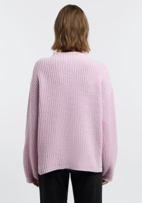 ELBSAND Oana Knit Sweater pink chalk (55% Lammwolle, 45% Baumwolle) L