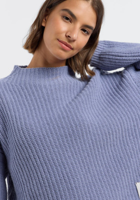 ELBSAND Oana Knit Sweater sky haze (55% Lammwolle, 45% Baumwolle) M
